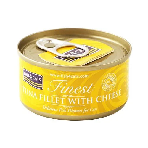 【FISH4CATS】フィッシュフォーキャット 缶詰「ツナ&チーズ」TUNA FILLET WITH CHEESE 70g