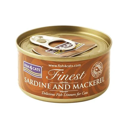 【FISH4CATS】フィッシュフォーキャット 缶詰「イワシ&サバ」SARDINE AND MACKEREL 70g