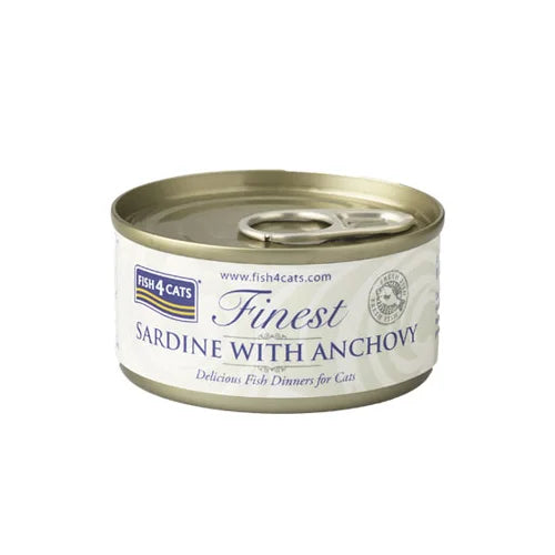 【FISH4CATS】フィッシュフォーキャット 缶詰「イワシ&アンチョビ」SARDINE WITH ANCHOVY 70g