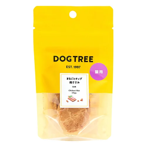 【DOGTREE】ドッグツリー 猫用 まるごとチップ鶏ささみ 九州 約10g