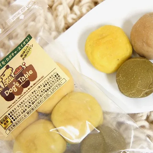【Dog's Table(ドッグステーブル)】お米の野菜ミニパン(紫イモ・カボチャ・スイオウ)