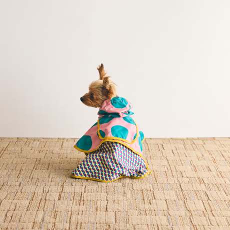 COQ Dog wear(コキュウドッグウェア) DOTS CROSS ドッグポンチョ 犬用 レインウェア