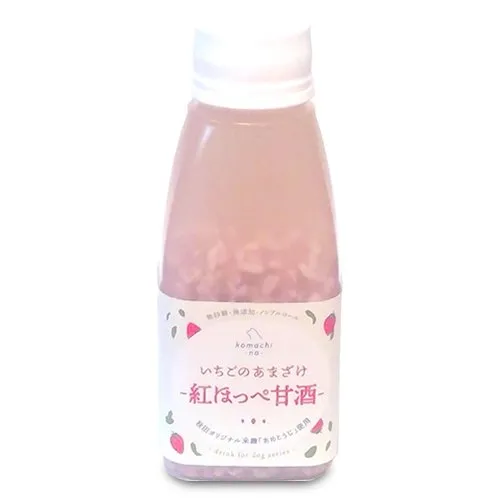 komachi-na-(こまちな)いちごのあまざけ <紅ほっぺ甘酒>150ml 乳酸菌 菌活 腸活