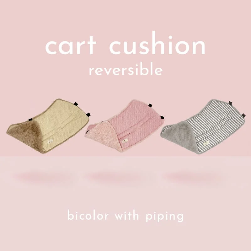 【kuPla kuPla】クプラクプラ ワンちゃんのカートクッション(リバーシブル) オールシーズン