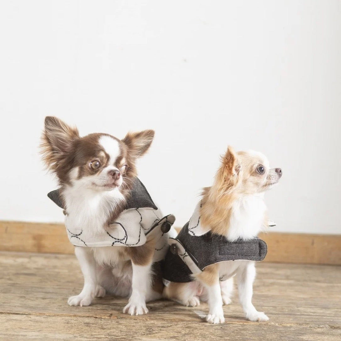 DADADAnovino(ダダダノビノ)リバーシブルケープコート 犬用 ウェア 秋冬向け