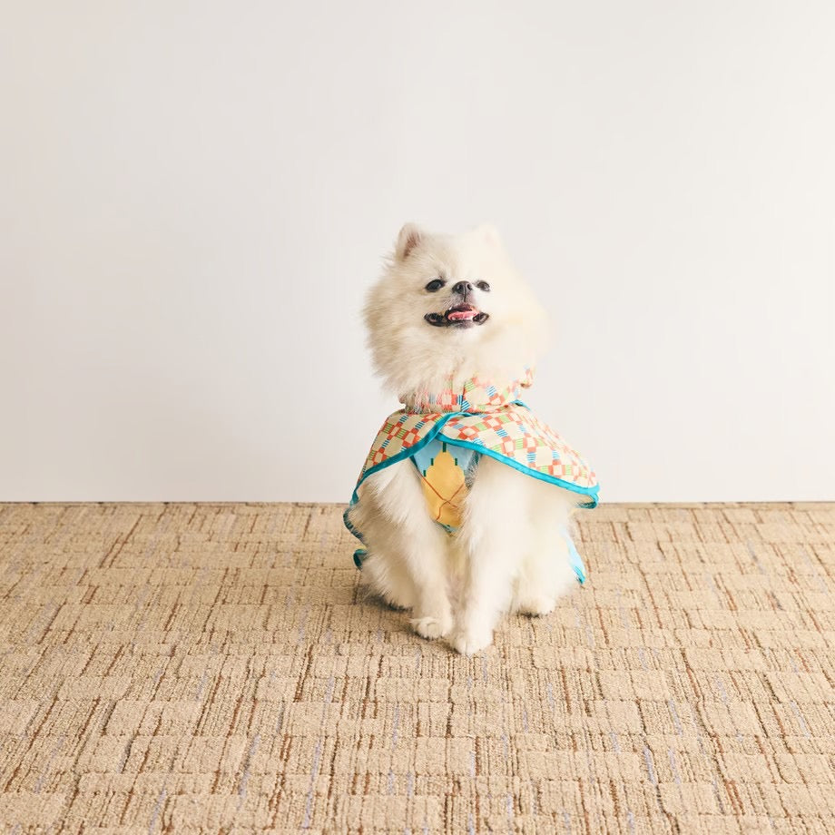 COQ Dog wear(コキュウドッグウェア)PLAID ARGYLE ドッグポンチョ 犬用 レインウェア
