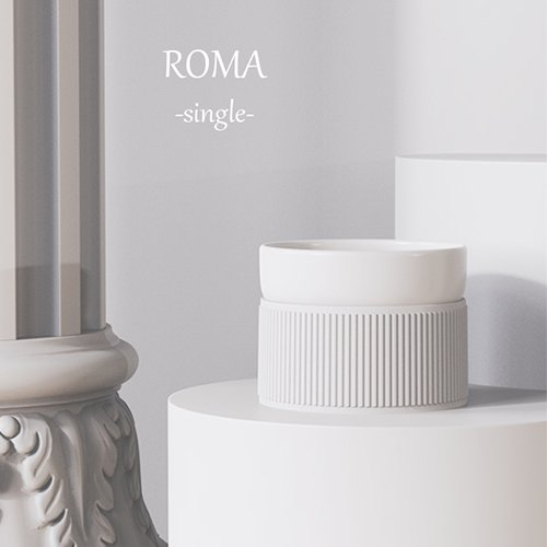 Petifam(ペティファーム)ROMAスタンドボウル シングル フードボウル お皿 ペット用