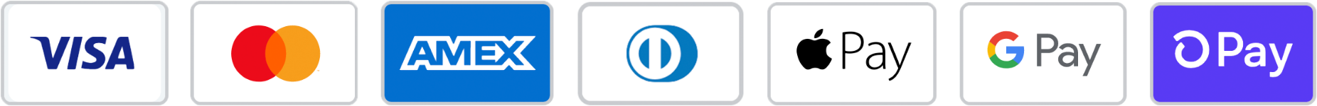 VISA MasterCard AMEX Dinners