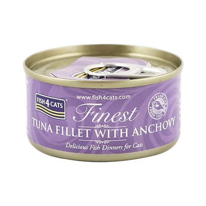 【FISH4CATS】フィッシュフォーキャット 缶詰「ツナ＆アンチョビ」TUNA FILLET WITH ANCHOVY 70g
