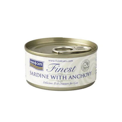 【FISH4CATS】フィッシュフォーキャット 缶詰「イワシ＆アンチョビ」SARDINE WITH ANCHOVY 70g