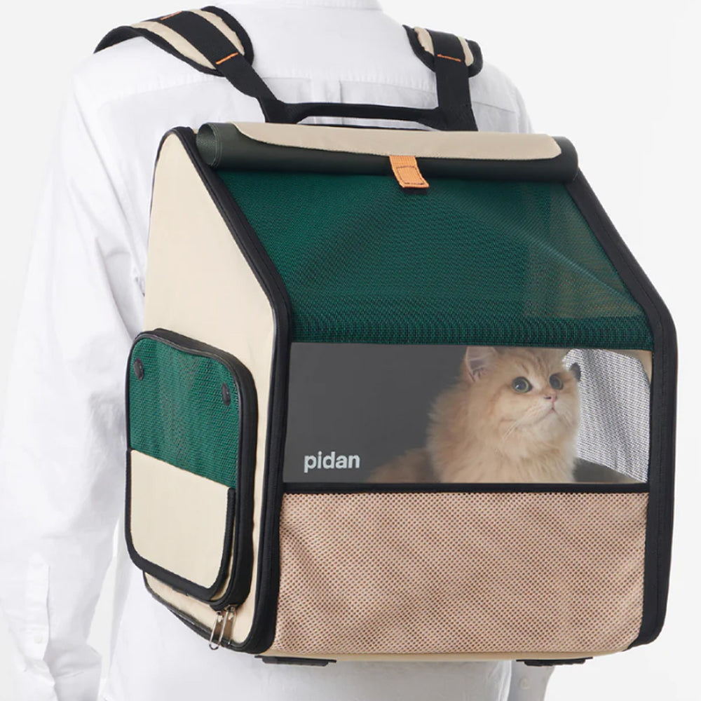 PIDAN（ピダン）ペット用 折り畳み式 ハウス型 トラベルリュック 猫用