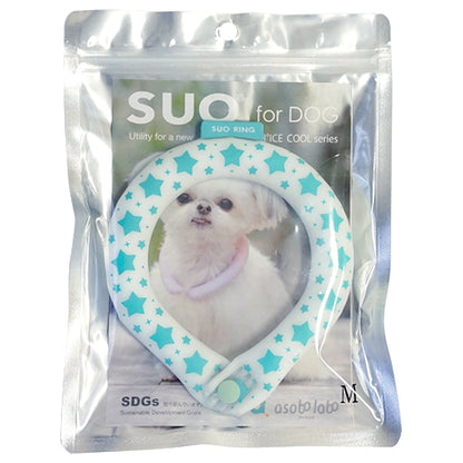 SUO（スオ）2023 SUO 28°ICE COOL RING クールリング ボタン付き熱中症対策 クールアイテム ペット用