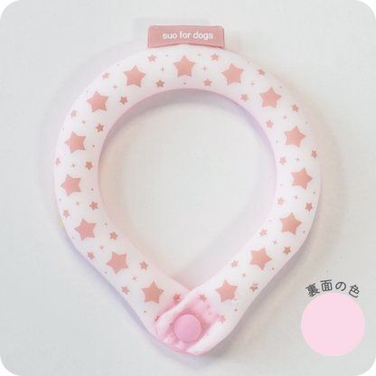 SUO（スオ）2023 SUO 28°ICE COOL RING クールリング ボタン付き熱中症対策 クールアイテム ペット用