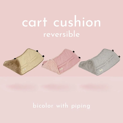 【kuPla kuPla】クプラクプラ　ワンちゃんのカートクッション（リバーシブル）　オールシーズン