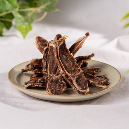 【ROCCA】ロッカ　エアドライ　鹿Ｔボーンスライス（FOR DOG） <80g>　北海道産 えぞ鹿肉 犬用おやつ