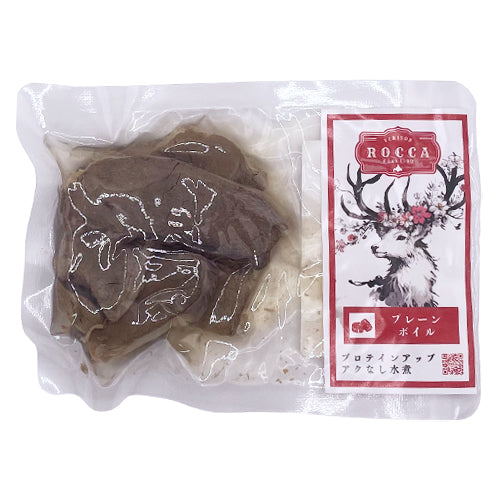 【ROCCA】ロッカ　レトルト　プレーンボイル（FOR DOG） <100g>　北海道産 えぞ鹿肉 トッピング