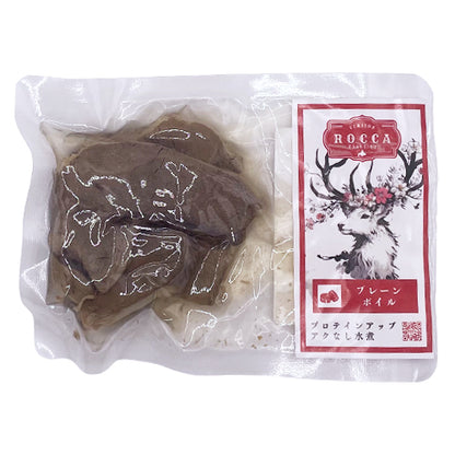【ROCCA】ロッカ　レトルト　プレーンボイル（FOR DOG） <100g>　北海道産 えぞ鹿肉 トッピング