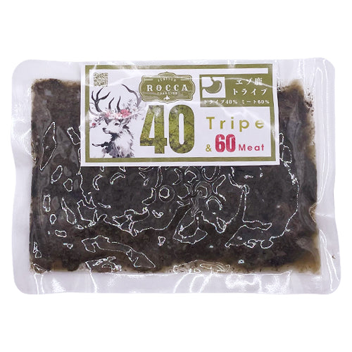 【ROCCA】ロッカ　レトルト　トライプ40　トライプ＆ミート（FOR DOG） <100g>　北海道産 えぞ鹿肉 犬用おやつ トッピング