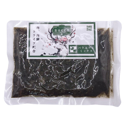 【ROCCA】ロッカ　レトルト　バラエティミックス　トライプ＆ホルモン・ミート（FOR DOG） <100g>　北海道産 えぞ鹿肉 犬用おやつ トッピング