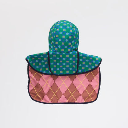 COQ Dog wear（コキュウドッグウェア）PLAID ARGYLE ドッグポンチョ 犬用 レインウェア