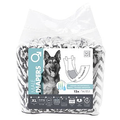 【M-PETS】エムペッツ　男の子用オムツ　＜全4サイズ＞　吸収力　通気性　お出かけ