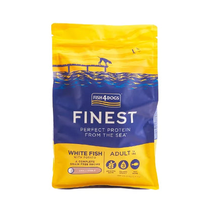 【FISH4DOGS】FINEST　フィッシュフォードッグ　ファイネスト　オーシャンホワイトフィッシュ（総合栄養食）