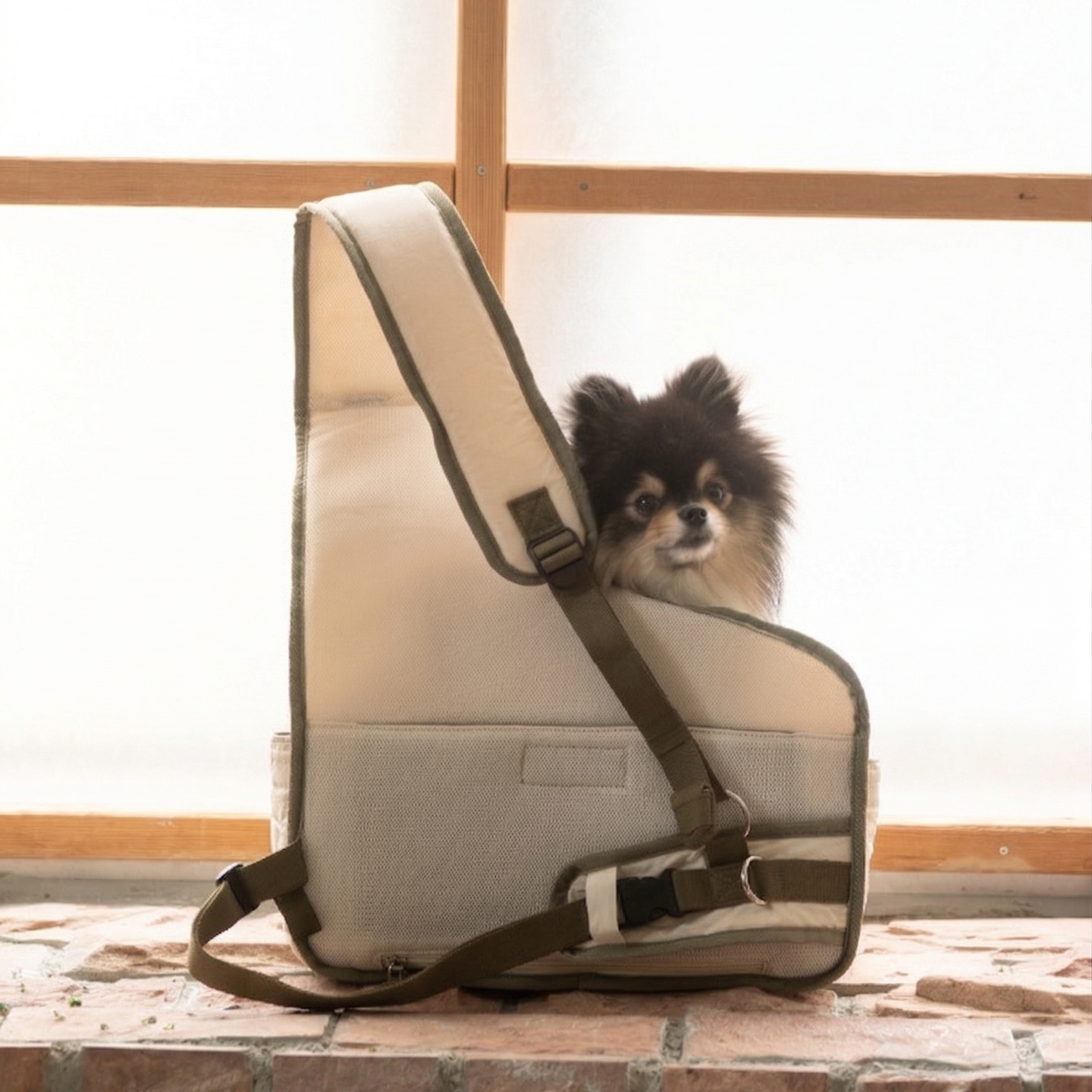 DADADA/novino ダダダノビノ フロントスリングバッグ ver.2 犬 DADADAnovino（ダダダノビノ）フロントスリングバッグ ver.2 犬用 ＜全