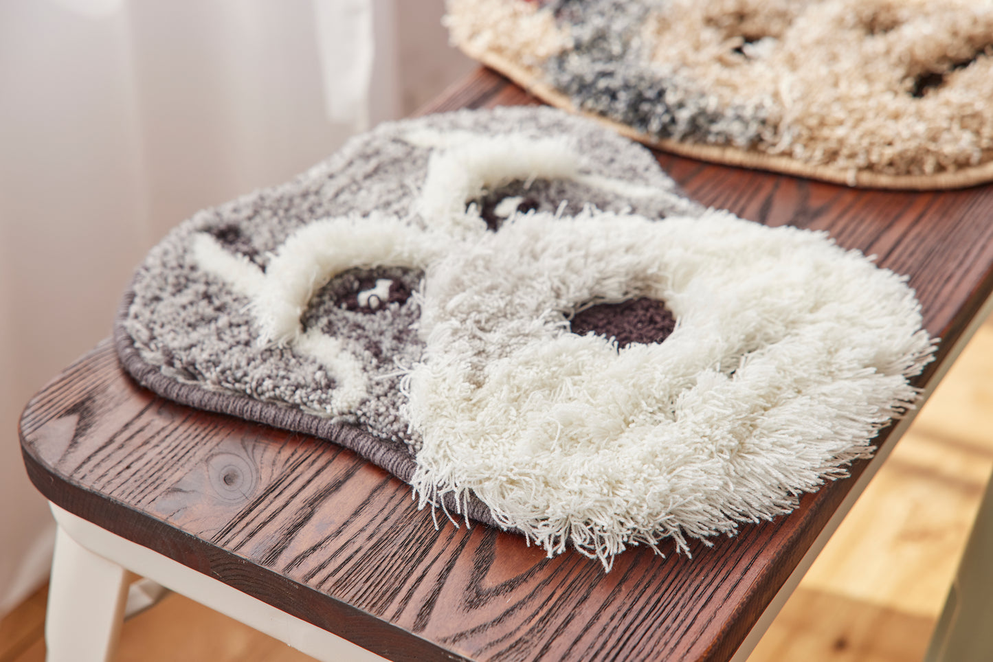 イヌカオ・シュナウザー｜玄関マット・チェアパッド｜＜全２色＞