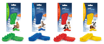 pet+me （ペットアンドミー）ラバーブラシ 被毛ケア 犬猫用
